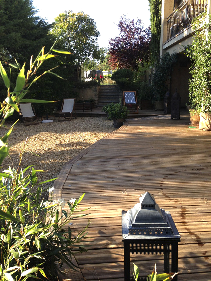 villa lumières, luberon, Goult, espace détente, jardin zen